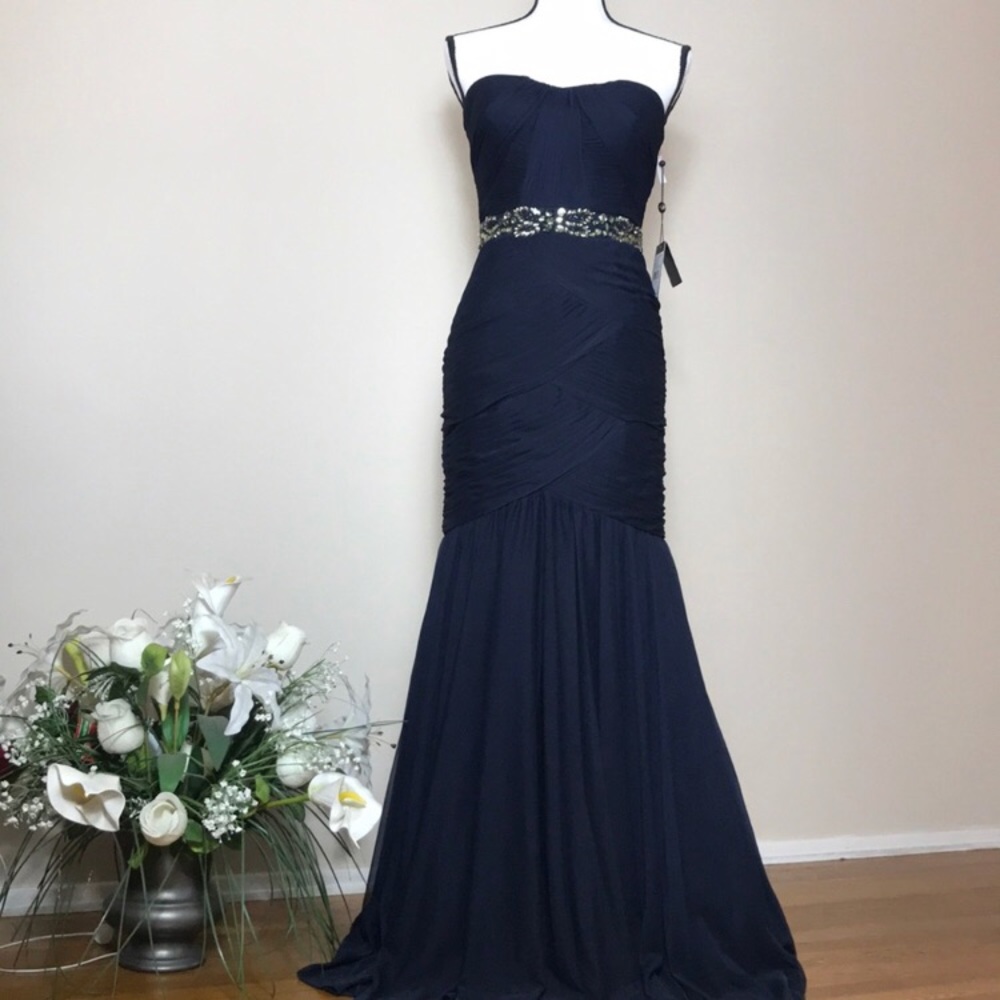NWT ADRIANNA PAPELL Rhinestone Waist
